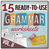 GRAMMAR ASSESSMENT: 15 Ready-To-Use Worksheets {VOL. II}