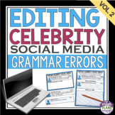 Grammar Activity - Editing Celebrity Social Media Errors A