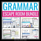 Grammar Escape Room Bell Ringer Activities Bundle - Gramma