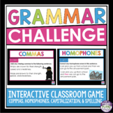 Grammar Game - Homophones, Spelling, Commas, and Capitaliz