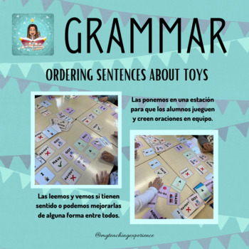 Preview of GRAMMAR - ORDER - TOYS