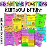 GRAMMAR POSTERS - PARTS OF SPEECH BRIGHT RAINBOW POSTERS
