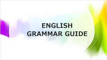 Preview of GRAMMAR: Parts of speech, phrases, sentences and may more in this Teachers guide