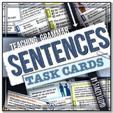 [GRAMMAR] Sentences TASK CARDS