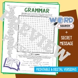 GRAMMAR TERMS Word Search Puzzle Vocabulary Activity Worksheet