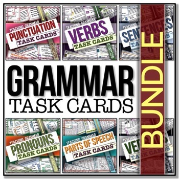 Preview of [GRAMMAR] Task Cards BUNDLE