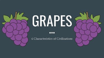 Preview of GRAPES - Characteristics of a Civilization