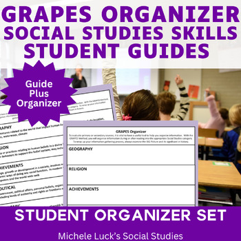 Preview of GRAPES Social Studies Graphic Organizer for ANY TOPIC!