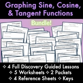 GRAPHING SINE COSINE & TANGENT Functions Lessons, Workshee
