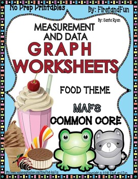 Preview of GRAPH WORKSHEET NO PREP PRINTABLE PACK COMMON CORE MAFS ENVISION
