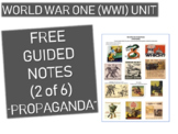 GRAPHIC ORGANIZER FOR WORLD WAR ONE (WWI) PPT (PART 2 PROPAGANDA)