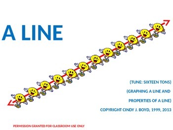 Preview of GRAPHING A LINE SONG