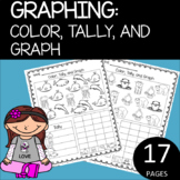 GRAPHING: COLOR, TALLY, AND GRAPH! (Distance Learning)
