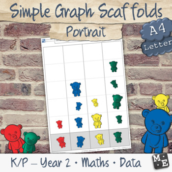 Preview of GRAPHING DATA Simple Picture Column Graph Blank Scaffolds (Portrait)