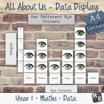 Preview of GRAPHING DATA Whole Class Gather and Represent Printable Picture Wall Display