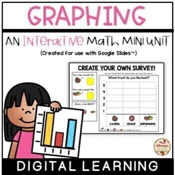 Preview of GRAPHING Interactive Mini-Unit (Digital Learning) {Google Slides/Classroom™}