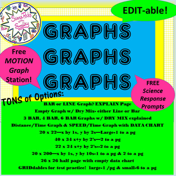 Preview of GRAPHS GRAPHS GRAPHS!!! Every format IMAGINABLE & Editable!!