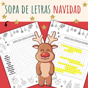 Preview of GRATIS - FREE Sopa de letras Navidad español - Christmas word search Spanish