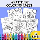 GRATITUDE COLORING PAGES - About being grateful and showin