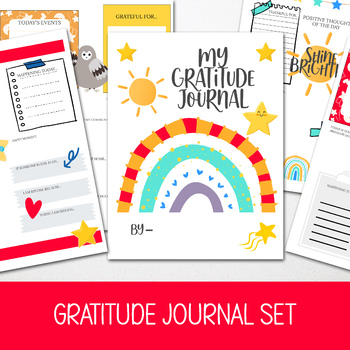 GRATITUDE JOURNAL, DAILY WRITING PROMPTS, SOCIAL EMOTIONAL LEARNING