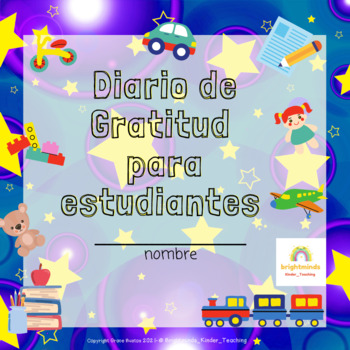 Preview of GRATITUDE JOURNAL FOR KIDS-Spanish