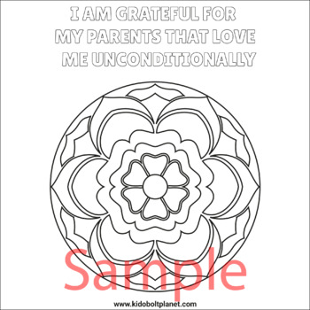 Growth Mindset Mandala Printable Coloring Book for