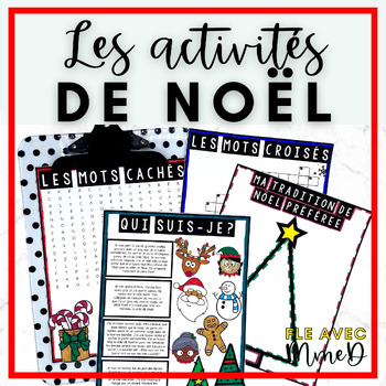 Preview of GRATUITÉ - Activités de Noël - French Christmas Activities & Printables