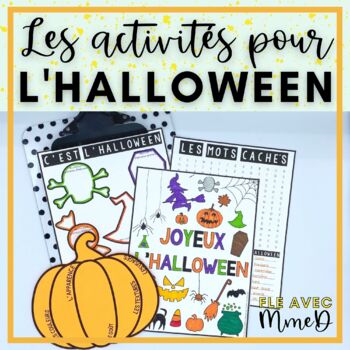 Preview of GRATUITÉ - French Halloween Activities - Activités pour l'Halloween