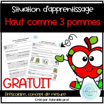 Preview of GRATUITÉ- Situation d'apprentissage- pommes- Learning situation- Apples
