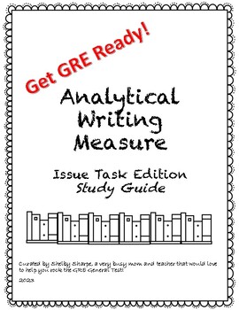 Preview of GRE Study Guide - Issue Task Writing Prep!