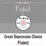GREAT DEPRESSION- 3 projects in one!