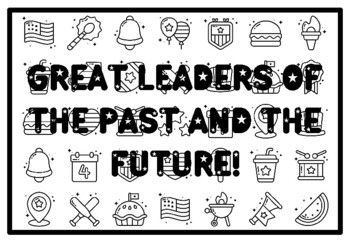 Preview of GREAT LEADERS OF THE PAST AND THE FUTURE! Coloring Pages, President’s Day Act
