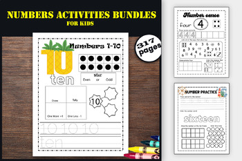 Preview of GREAT MATH ACTIVITY and WORKBOOK for KIDS
