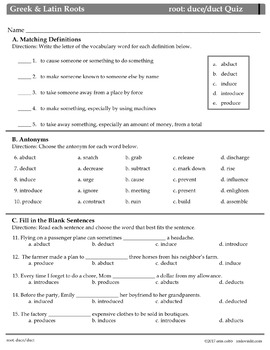 GREEK AND LATIN ROOTS Printables, Volume 2 (Supplemental Roots) by