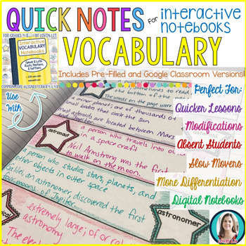 Preview of GREEK AND LATIN ROOTS Quick Notes® for Interactive Notebooks
