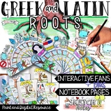 Greek and Latin Roots Vocabulary, Sketch Notes Activities