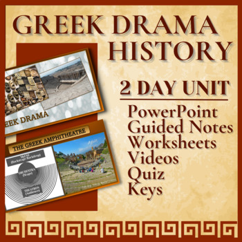 Preview of GREEK DRAMA HISTORY | 2 Day Unit | Theatre & English