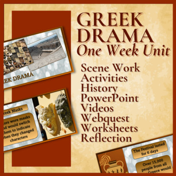 Preview of GREEK DRAMA | One Week Unit | Theatre