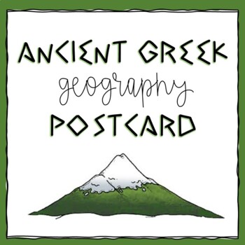 Preview of GREEK GEOGRAPHY POST CARD ACTIVITY DIGITAL ACTIVITY