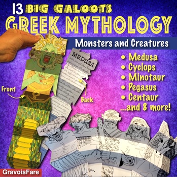 Preview of GREEK MYTHOLOGY Activity: Monsters and Creatures Bulletin Board Project — Set #3