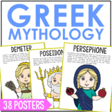 GREEK MYTHOLOGY Figures Posters | Ancient Greece Bulletin 
