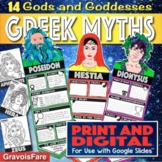 GREEK MYTHS ACTIVITY: Greek Gods & Goddesses Banners — Pri