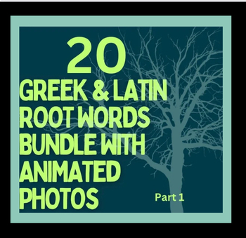 Preview of GREEK and LATIN ROOTS Digital Activity and Lesson #1 for PowerPoint