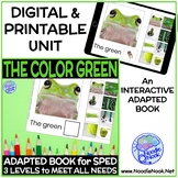 GREEN - Color Adapted Books for Special Education (Print +