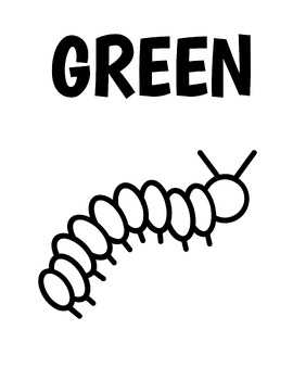 Preview of GREEN Color Worksheet BUNDLE