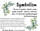 GREEN FLORAL Literary Device Posters