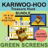 GREEN SCREEN Articulation BUNDLE| /K/ & /G/ in all positions