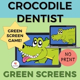 GREEN SCREEN Crocodile Dentist Game for Distance Learning