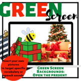 GREEN SCREEN: Open Christmas Presents|Editable|Speech Ther