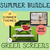 GREEN SCREEN Activity Summer Bundle: 2nd Edition Distance 